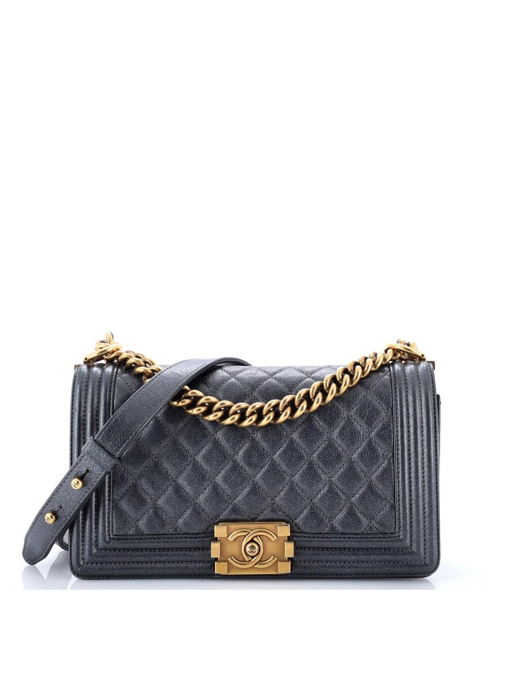Chanel Boy Flap Bag Quilted Iridescent #373242C41B